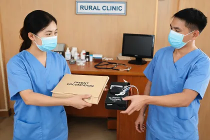 Rural clinical equipment handoff